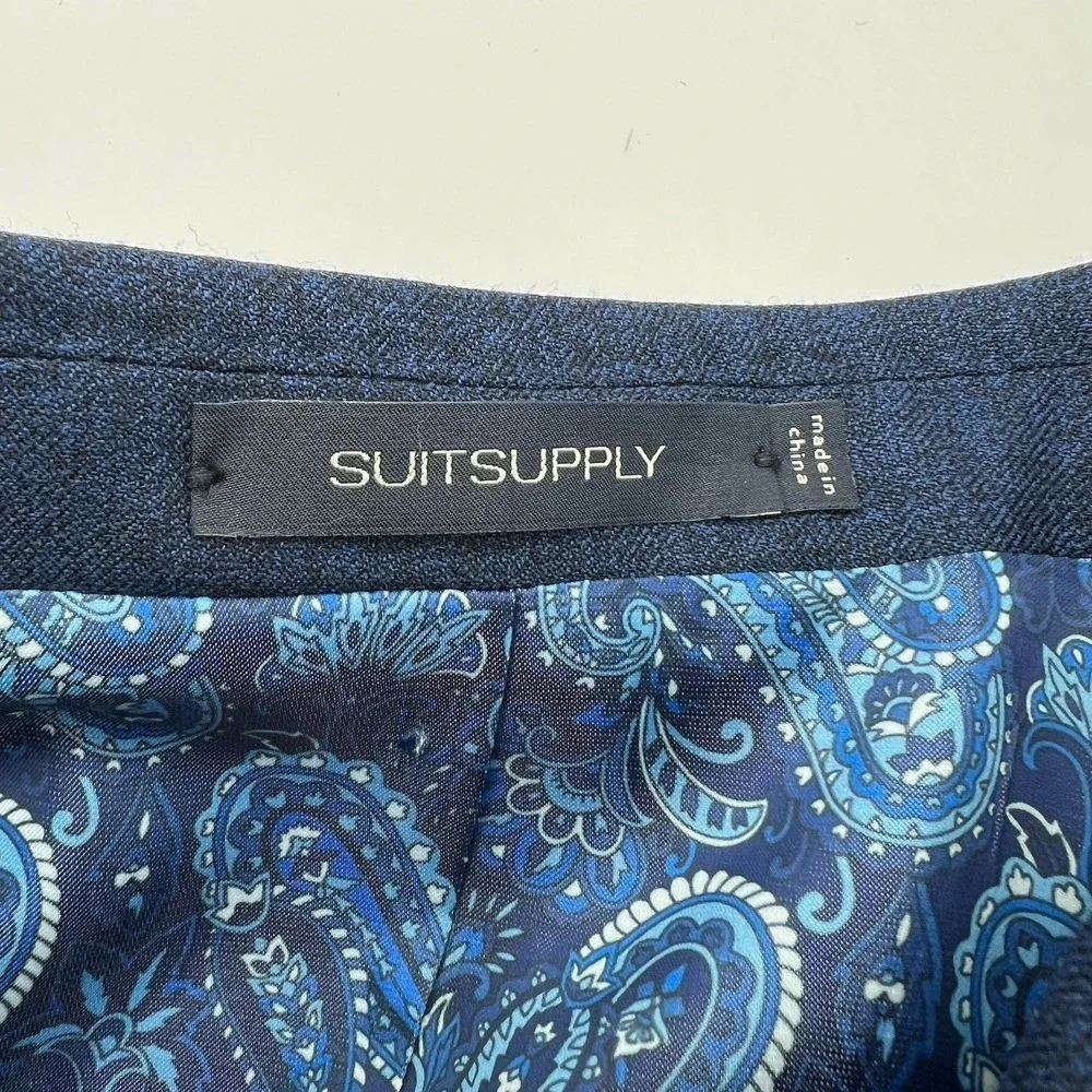 Suitsupply Lazio Vitale‎ Barberis Wool and Silk Coat 36S Blazer Jacket